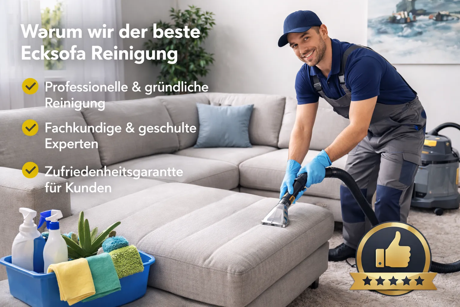 Warum wir der beste Ecksofa Reinigung Service in Zürich sind